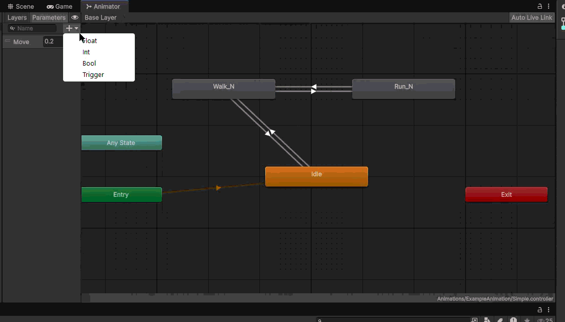 animator-controller-showing-transition-arrows-conditions