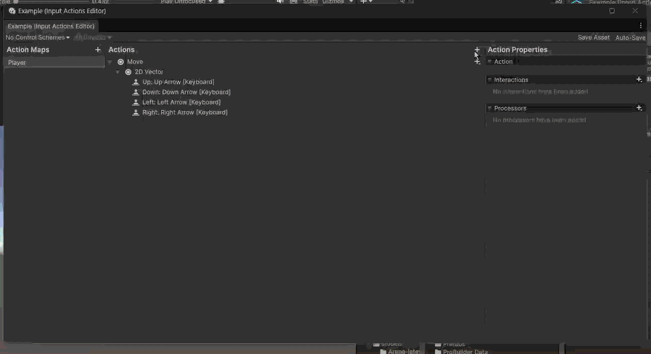 adding jump action in inputactions