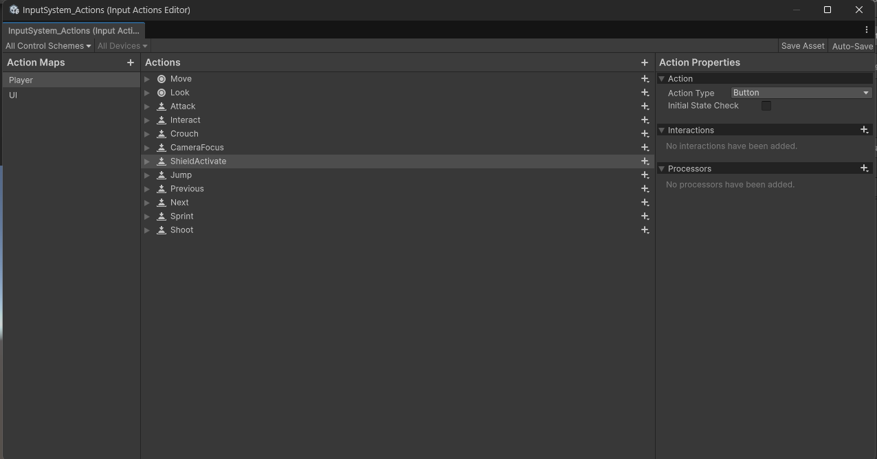 inputsystem-input action layout