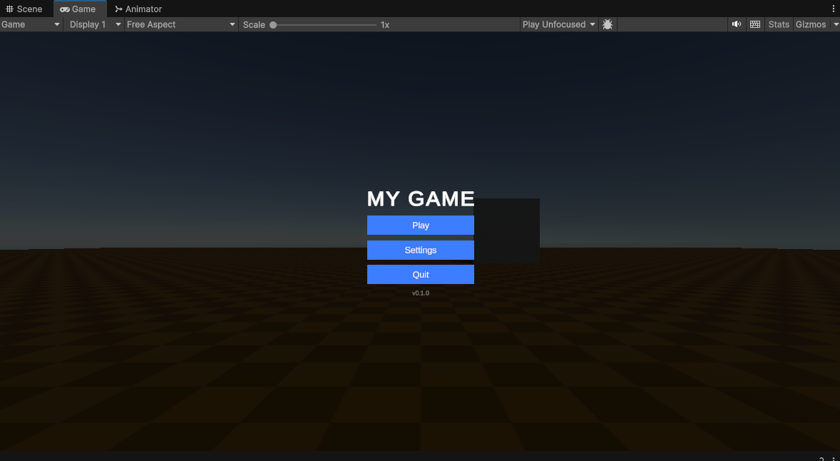 Canvas Overlay mode shown in scene view