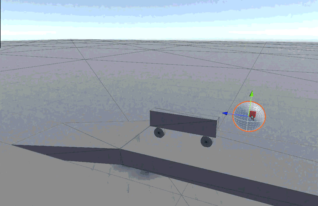 bike-moving-on-decline-road-with-sphere-hit